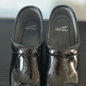 Dansko Professional Black Patent Leather Slip On Shoes